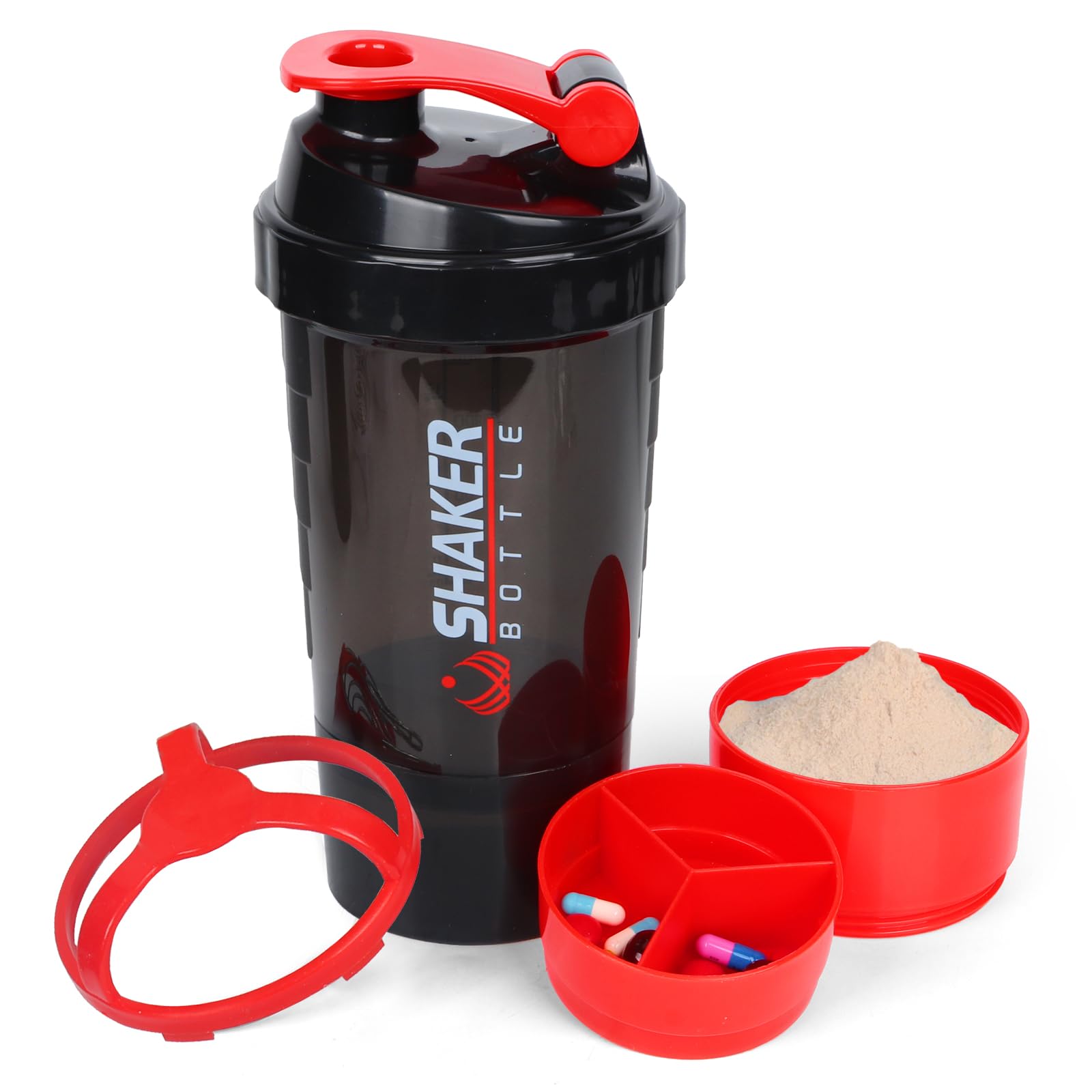 XTK 16oz botella mezcladora con mezclador metálico para batidos suaves después del entrenamiento