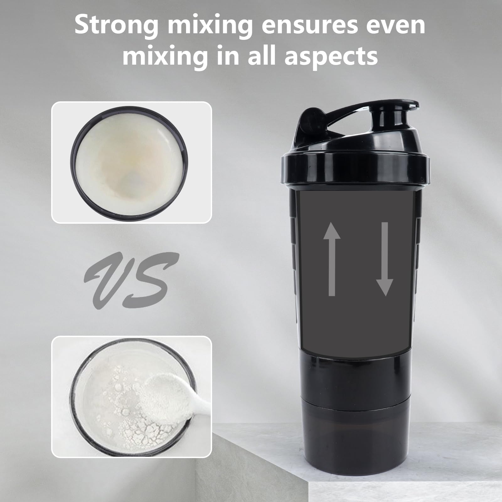 XTK shaker: diseño compacto y ligero perfecto para llevar en la mochila.