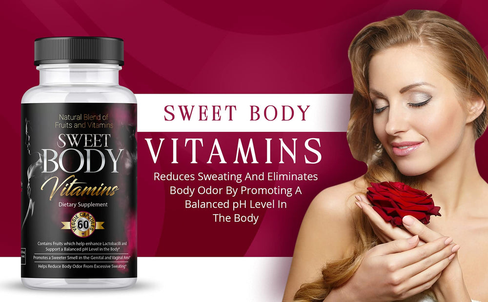 Xtra Body SweetBody capsules being poured demonstrates an easy routine to reduce sweat