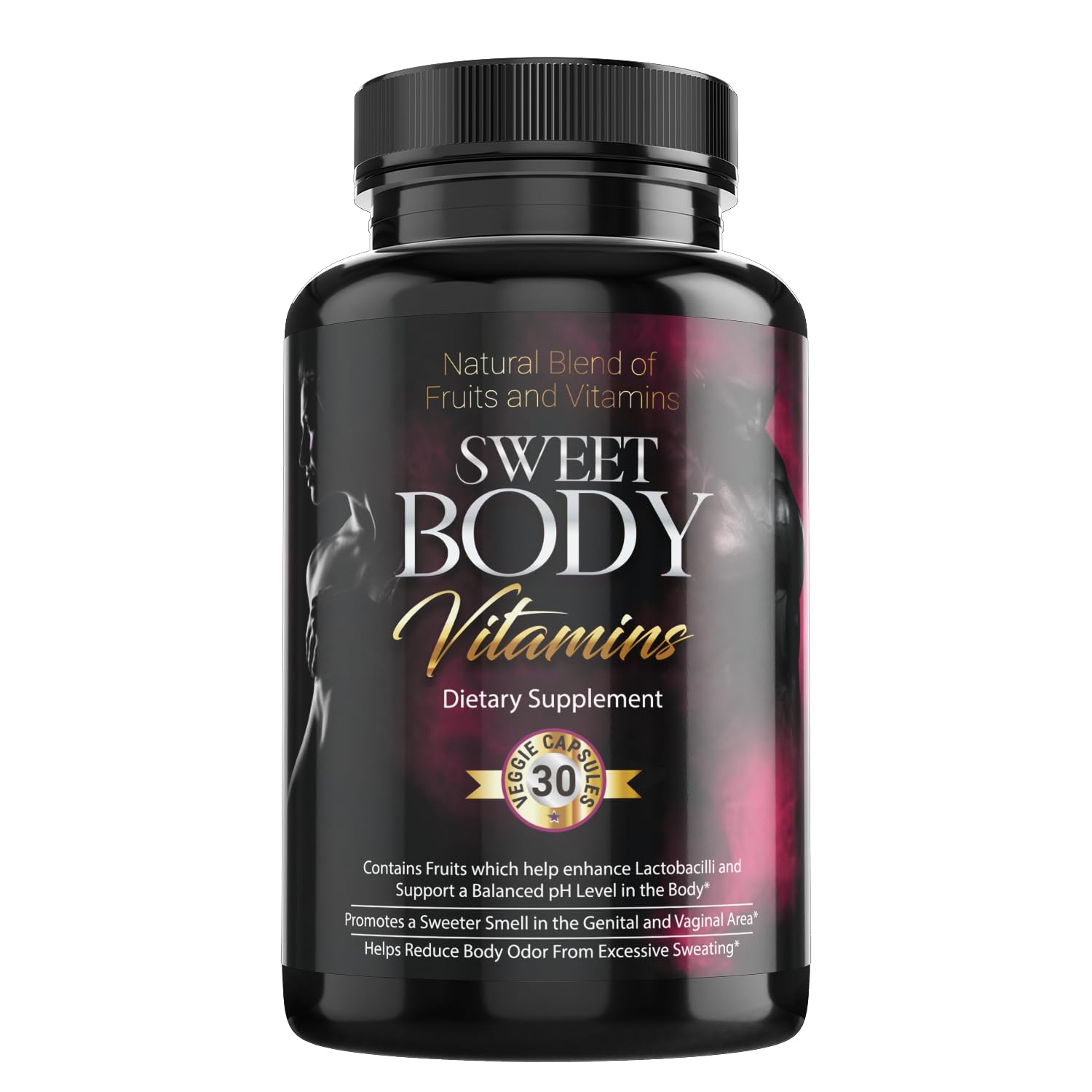 Xtra Body SweetBody label closeup highlights natural ingredients for daily freshness