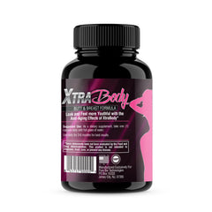XtraBody capsules close-up highlighting plant-based phyto-estrogens for daily support.