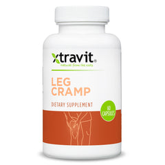 Xtravit Leg Cramp bottle close-up for nighttime leg comfort