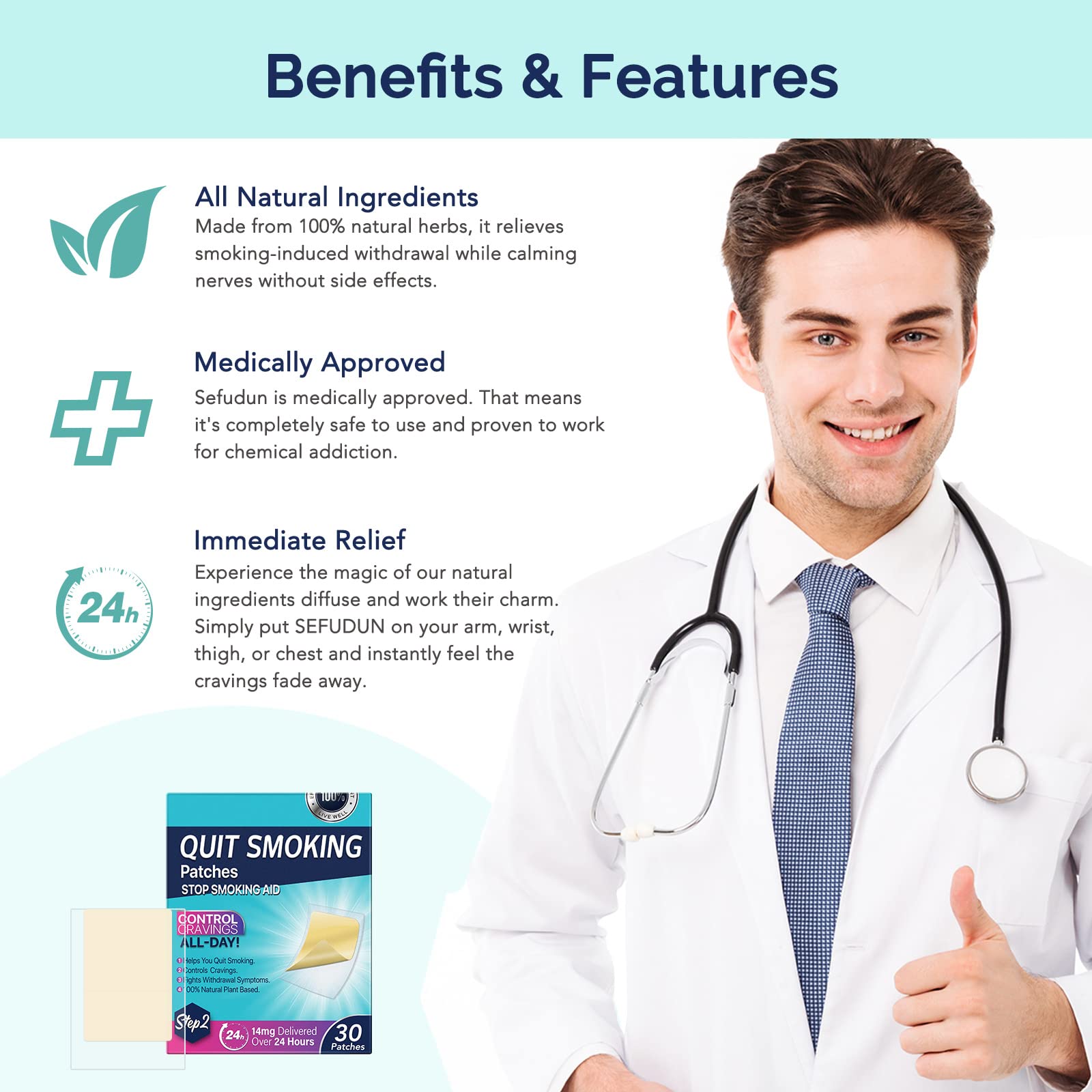 XWXUANYE Step 2 patch packaging with disposal pouch for clean handling.