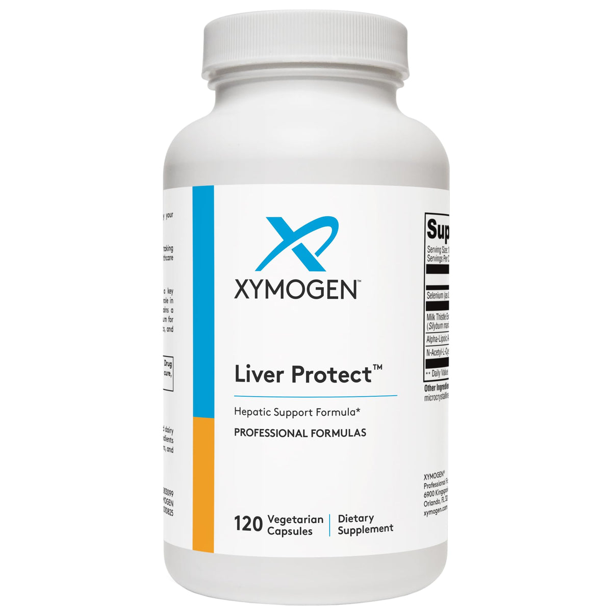XYMOGEN Liver Protect bottle front view for liver support and easy supplementation