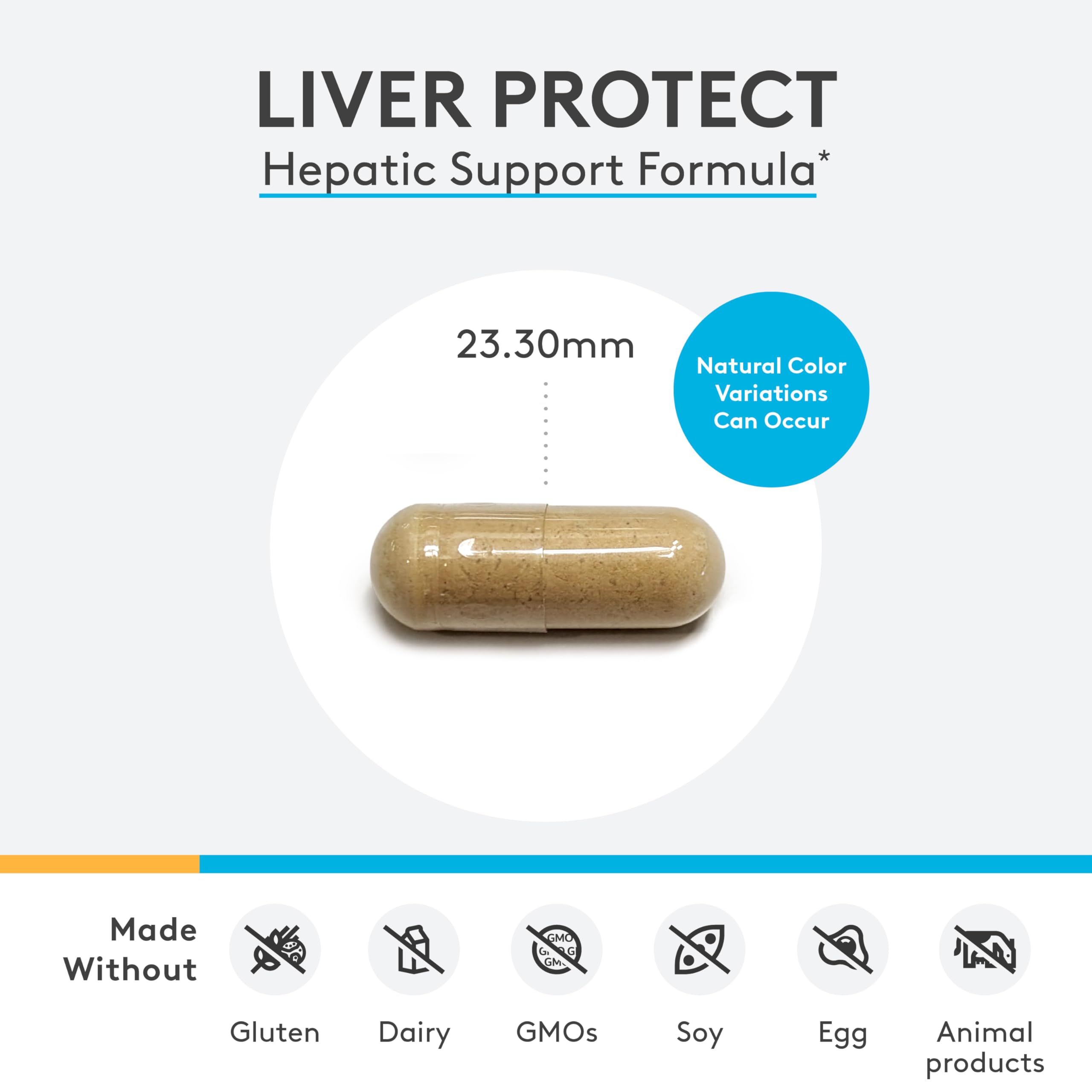 XYMOGEN Liver Protect capsules closeup highlighting convenient daily dosing