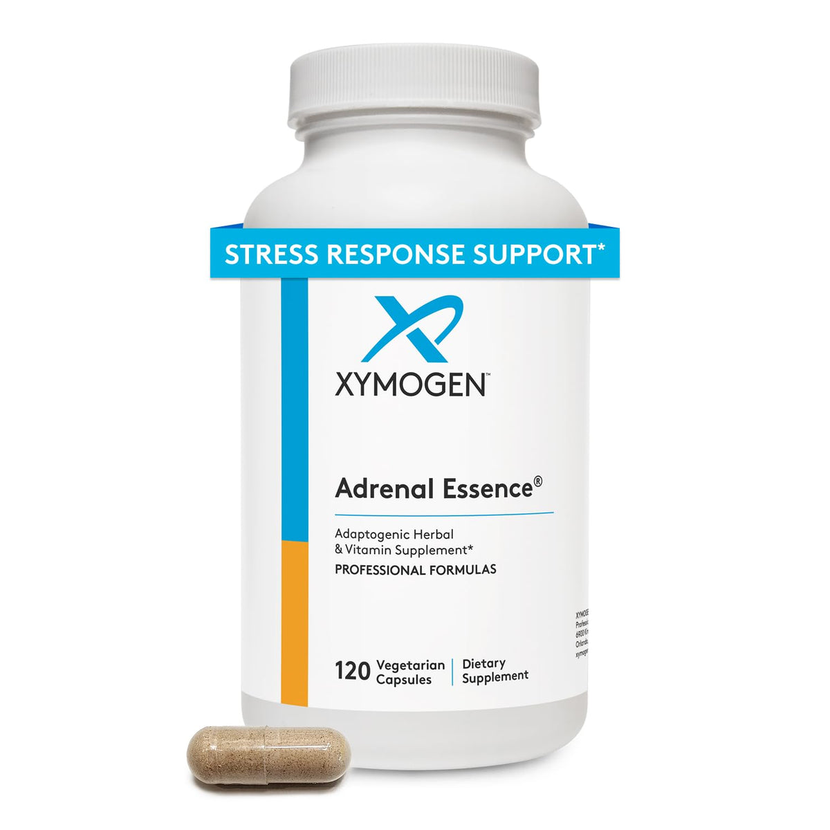 XYMOGEN Adrenal Essence bottle front view for daily energy support