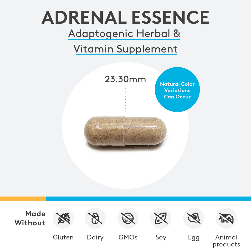 Adrenal Essence capsules close-up suitable for daily intake