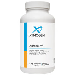 Xymogen Adrenaliv bottle hero highlighting adrenal support ingredients.
