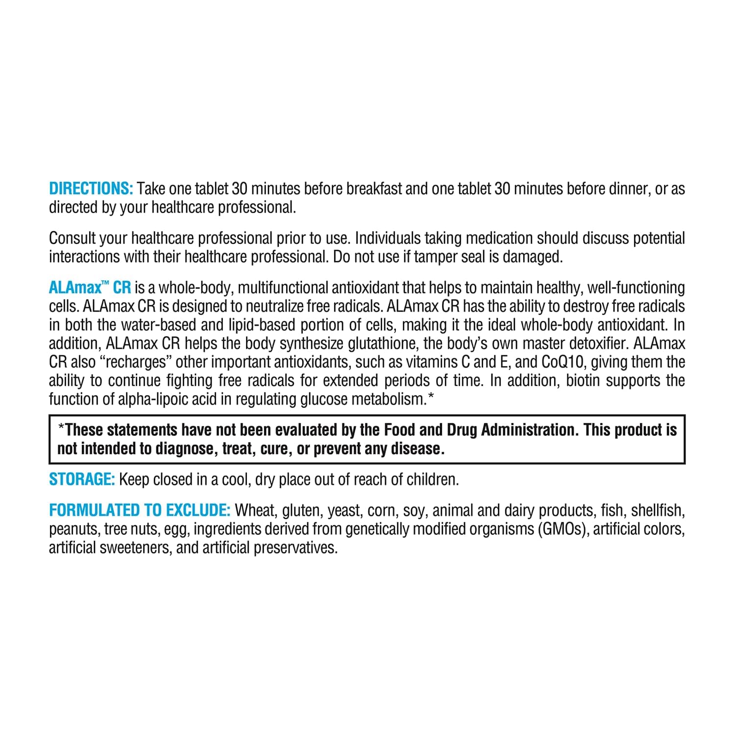XYMOGEN ALAmax CR biotin synergy visual hints at metabolic support.