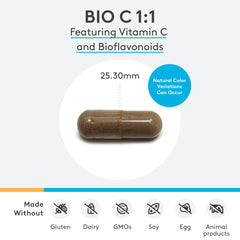 XYMOGEN Bio C 1:1 capsules close-up highlighting high-potency capsules