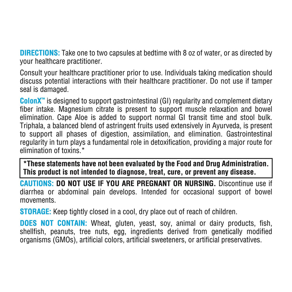 XYMOGEN ColonX magnesium citrate supports muscle relaxation and elimination