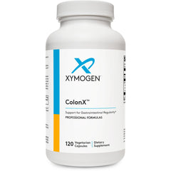 XYMOGEN ColonX bottle front with capsules for digestive support