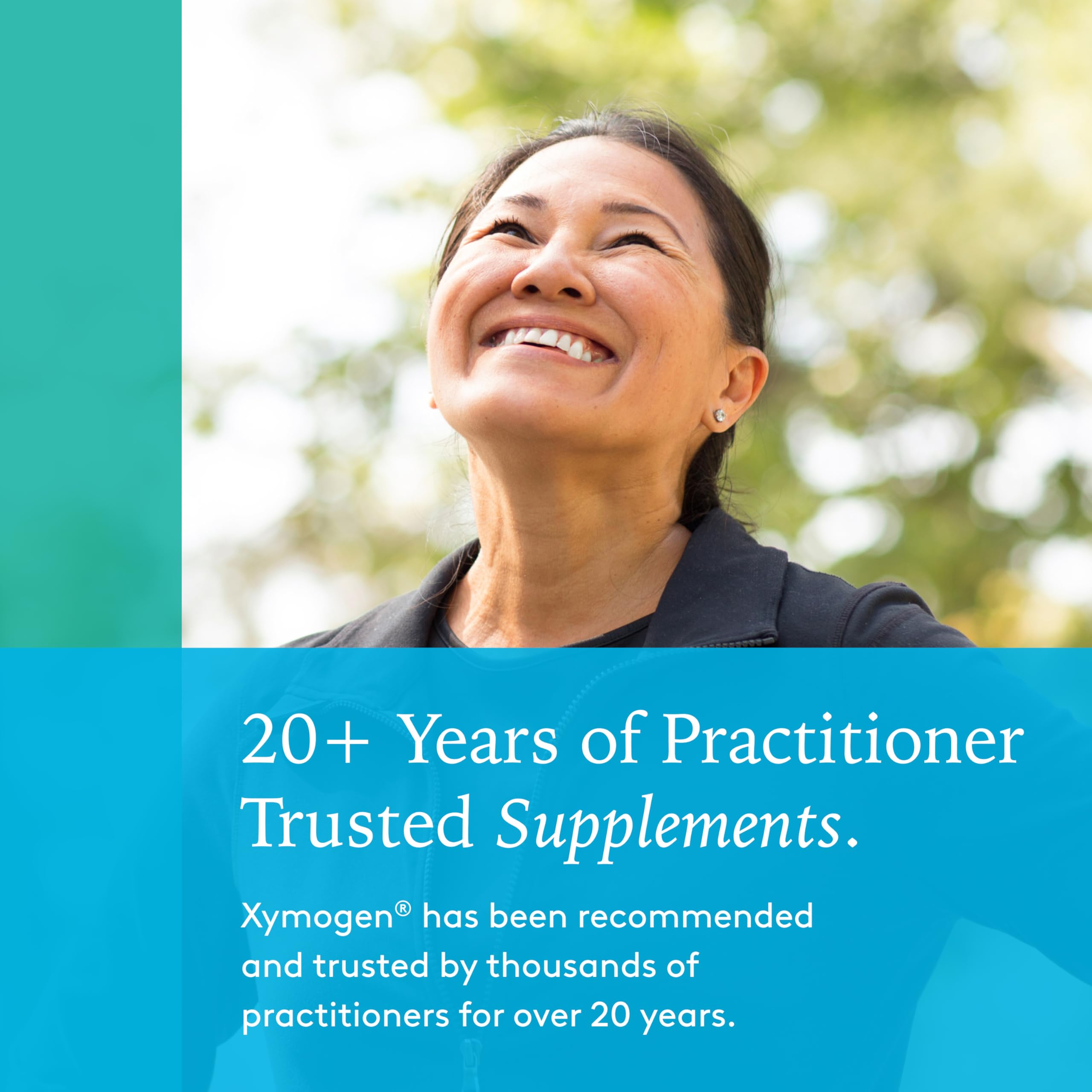 Close-up of XYMOGEN Cortisolv capsules for convenient daily supplementation.