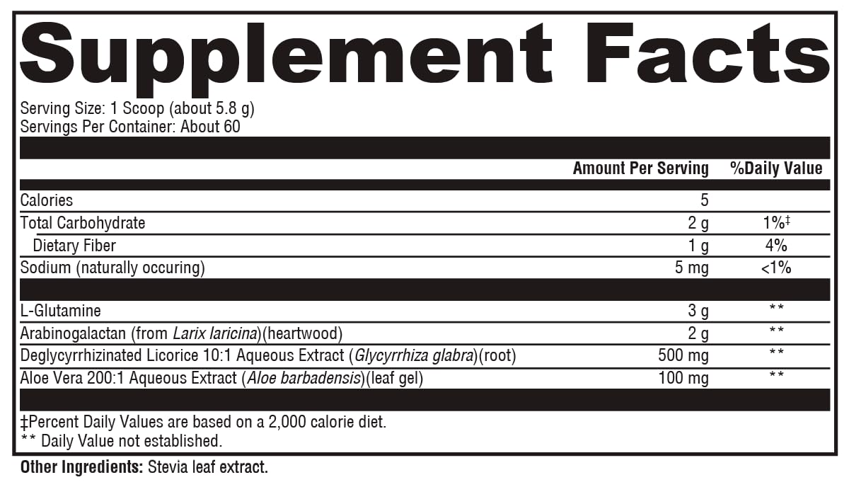 XYMOGEN GlutAloeMine aloe extract supports gentle digestion.