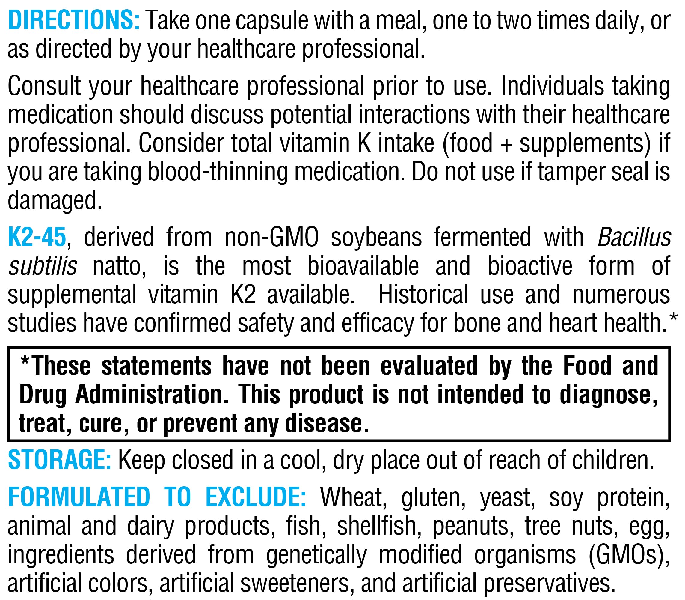 XYMOGEN K2-45 bottle and capsules shown for convenient daily supplementation
