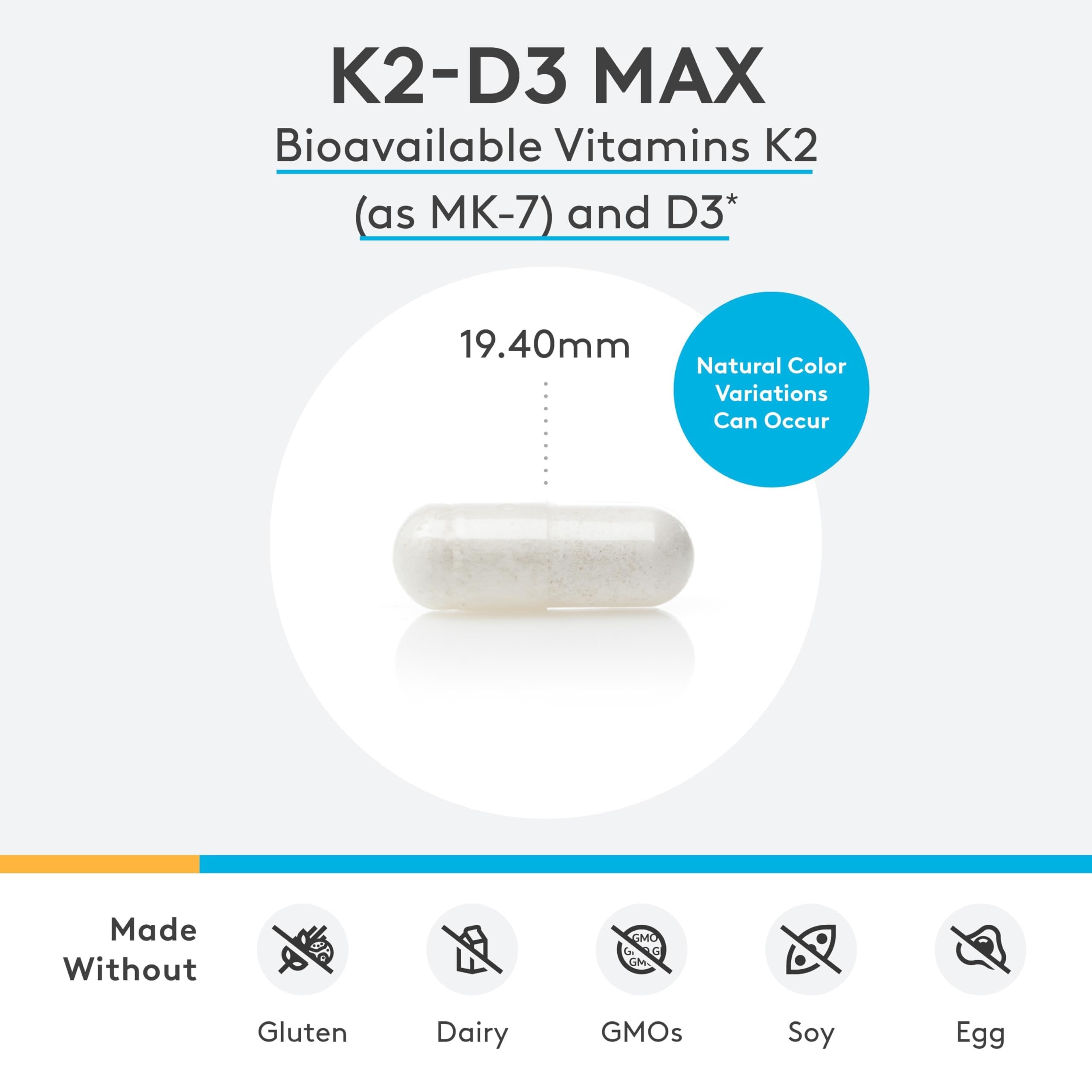 Xymogen K2-D3 5000 capsules ready for daily supplementation supporting vitamin D and K2 intake
