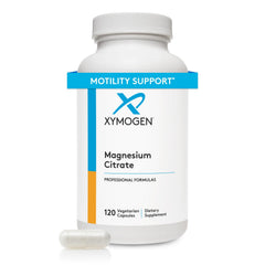 XYMOGEN Magnesium Citrate Capsules bottle for daily magnesium support.