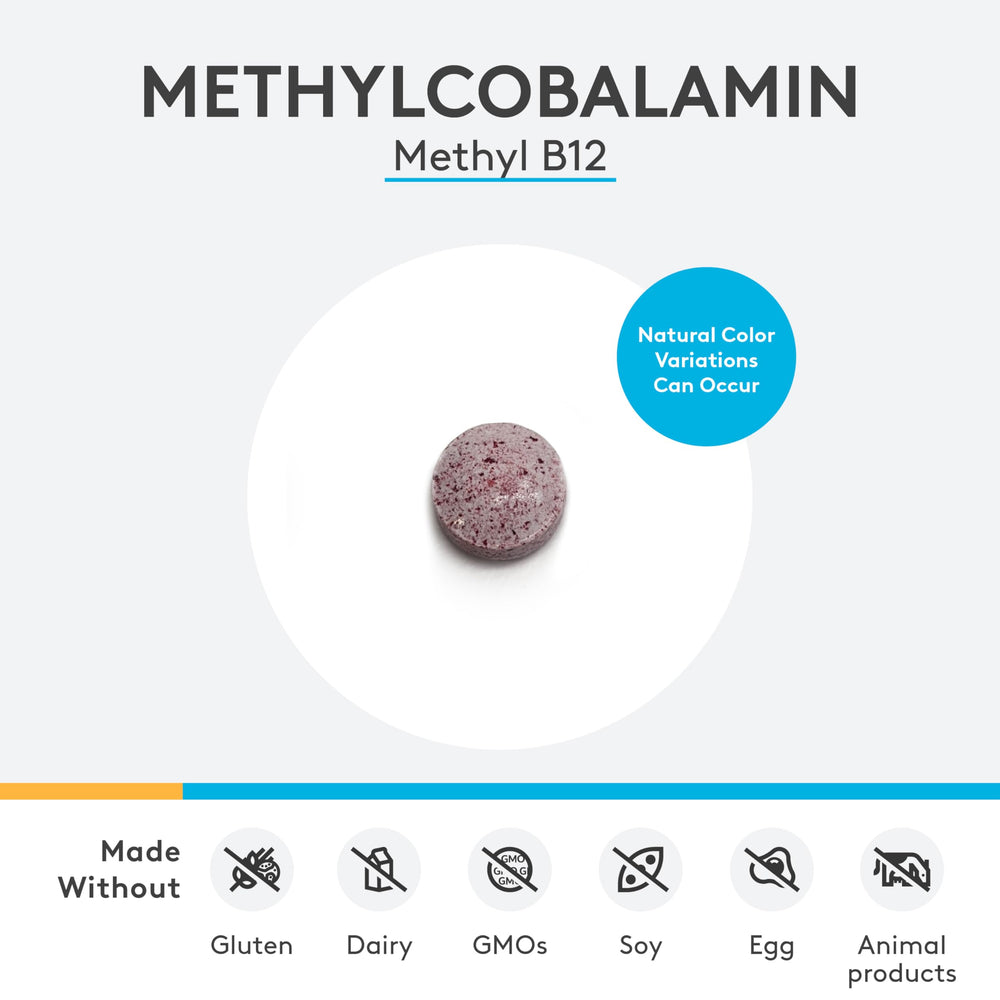 XYMOGEN Methylcobalamin tablet in hand for daily wellness