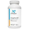 XYMOGEN OmegaPure 820 – IFOS Five-Star Certified Fish Oil, DHA + EPA, 120 Softgels