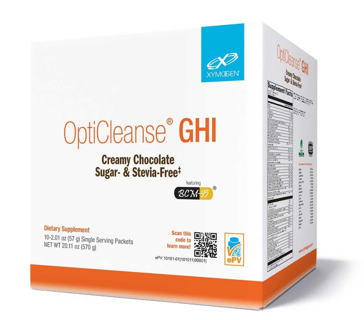 XYMOGEN OptiCleanse GHI Detox bottle supports digestive wellness.