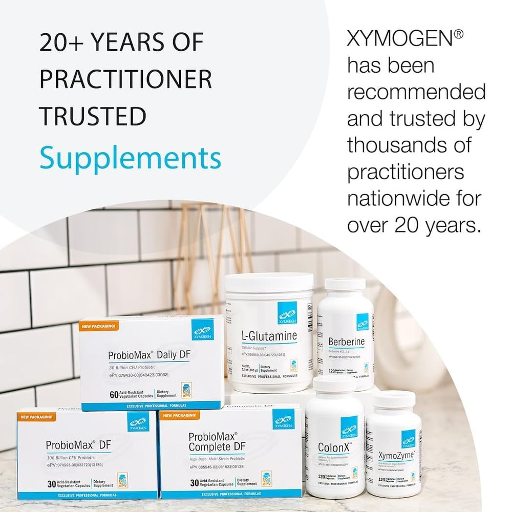 XYMOGEN OptiMag Neuro brand logo reinforces trusted brain health supplementation.