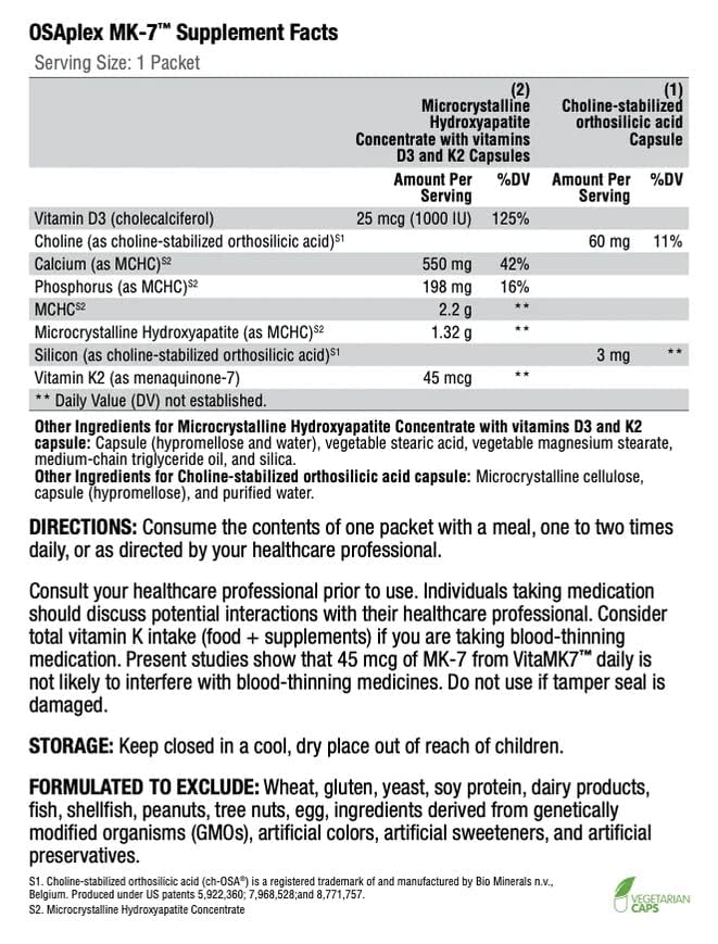 XYMOGEN OSAplex MK-7 capsules close-up showing the nutrient blend.