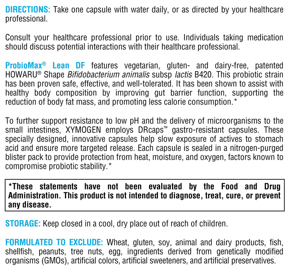 XYMOGEN ProbioMax Lean gut health scene for daily routine support