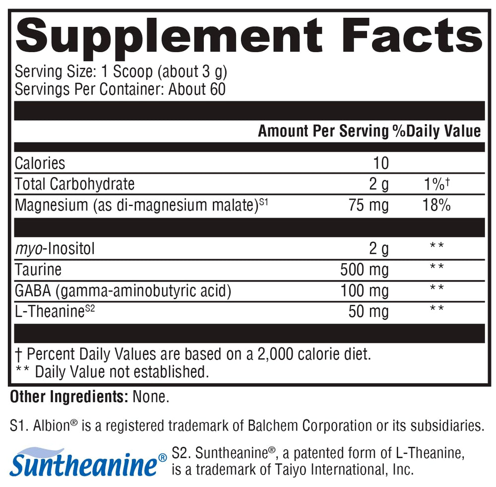 XYMOGEN RelaxMax unflavored powder ready for versatile beverage use.