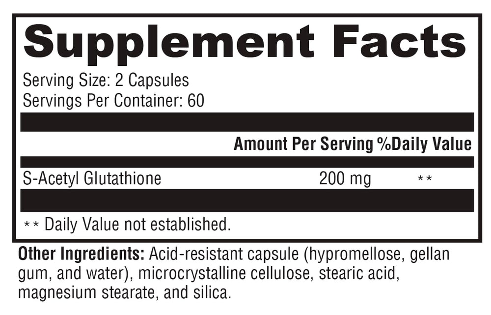 XYMOGEN S-Acetyl Glutathione bottle front view for daily wellness.