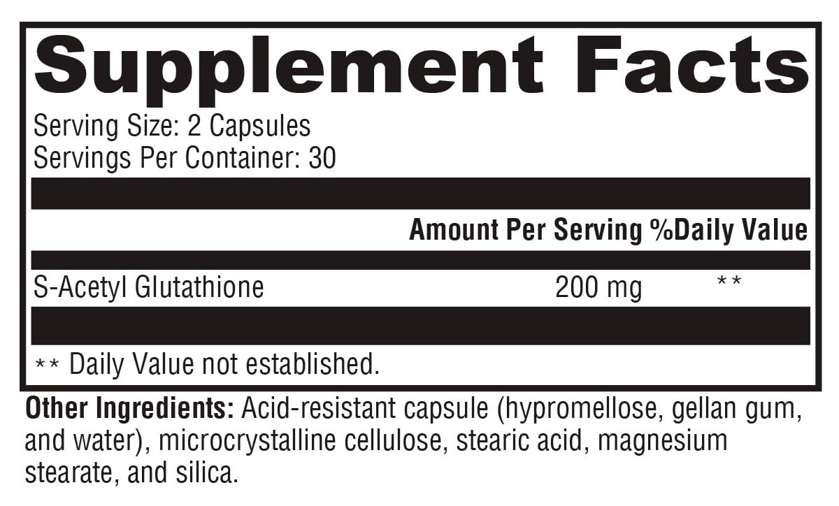 XYMOGEN S Acetyl Glutathione in a healthy aging lifestyle setup