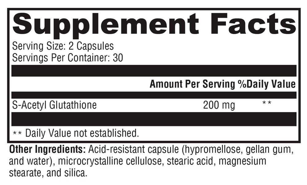 XYMOGEN S Acetyl Glutathione in a healthy aging lifestyle setup