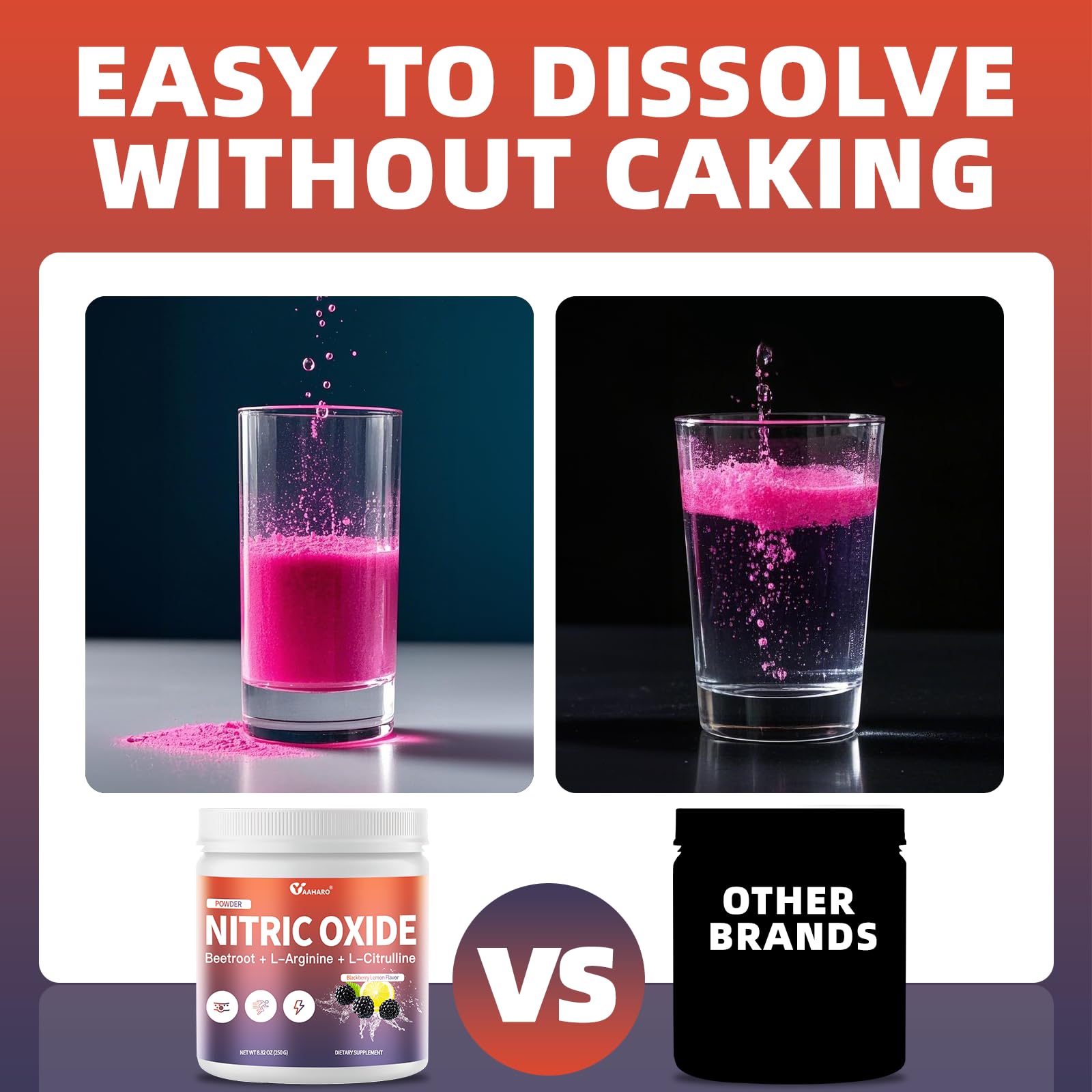 YAAHARO Blackberry Lemon flavor mixed into water for a refreshing drink.
