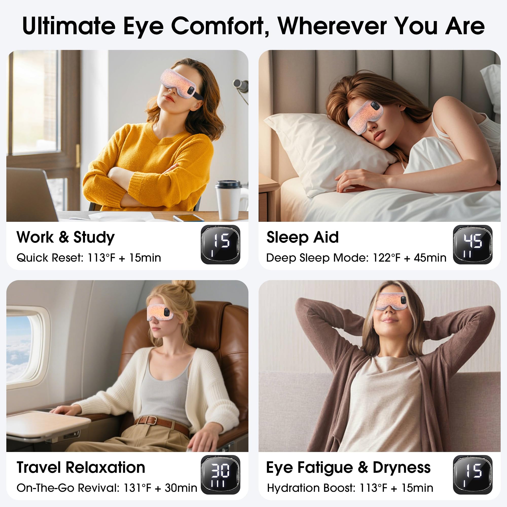 YABORAS travel-friendly eye mask suited for planes and on-the-go use