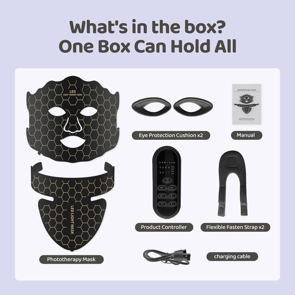 Yahi packaged photon mask in box suitable for gifting.