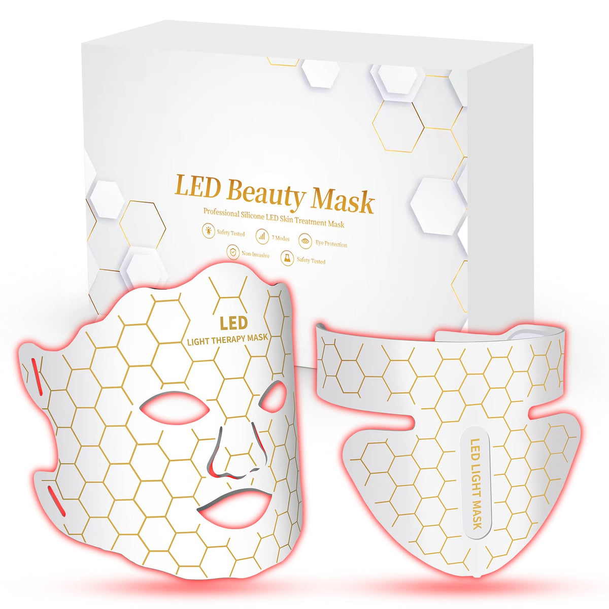 Yahi Red Light Mask front view for convenient at-home skincare sessions