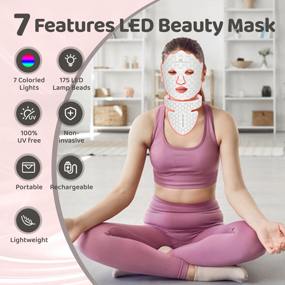 Yahi Red Light Mask side view highlighting slim profile for comfortable wear
