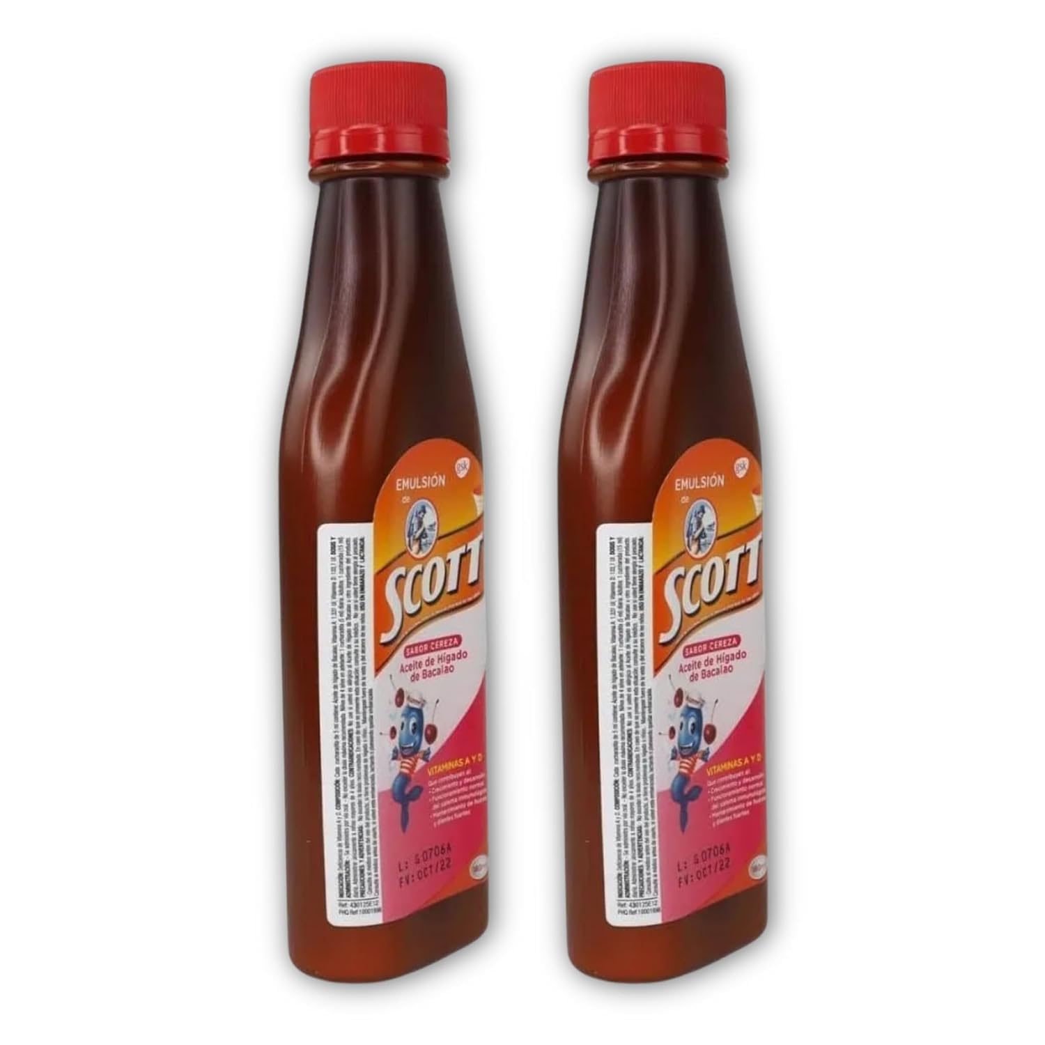 Yahve kid-friendly omega-3 emulsion with vitamins in tasty cherry flavor.