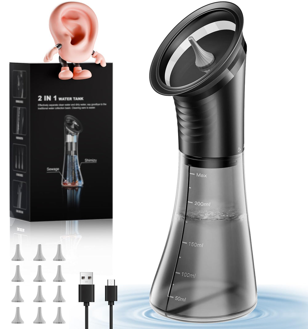 Yakbio dual-tank ear wax removal system for clean, easy at-home use.