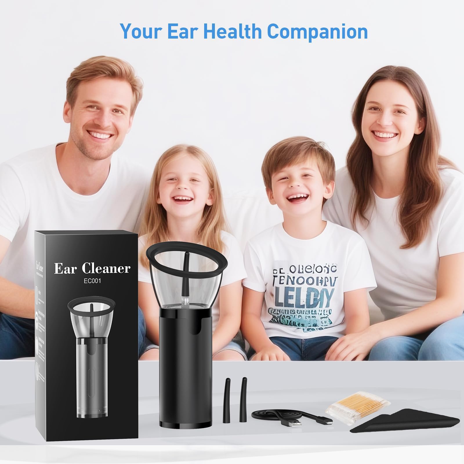 Yakbio ear cleaner supports in-shower use and daily hygiene.