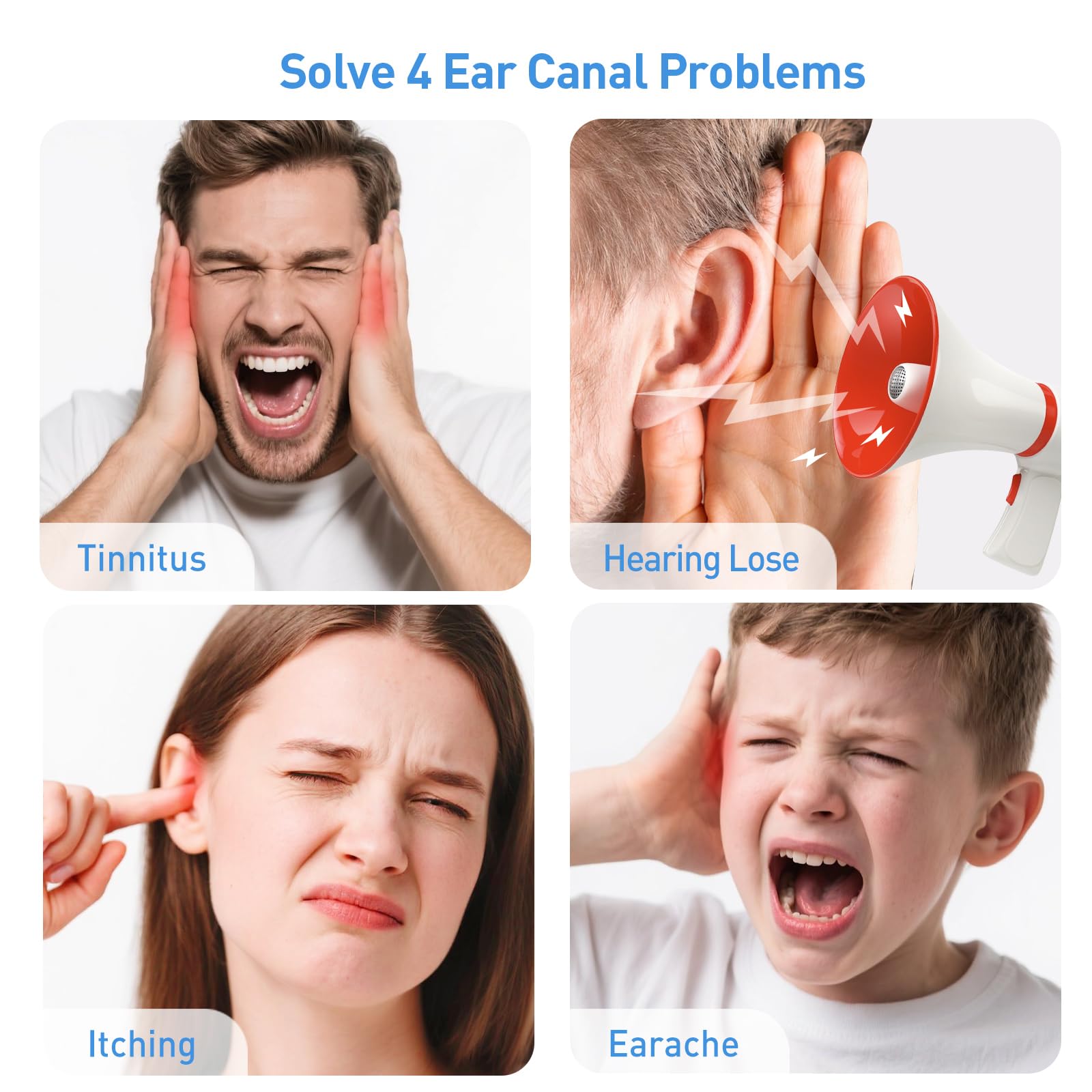 Yakbio ear cleaner with four pressure modes enables gentle to deep cleaning.