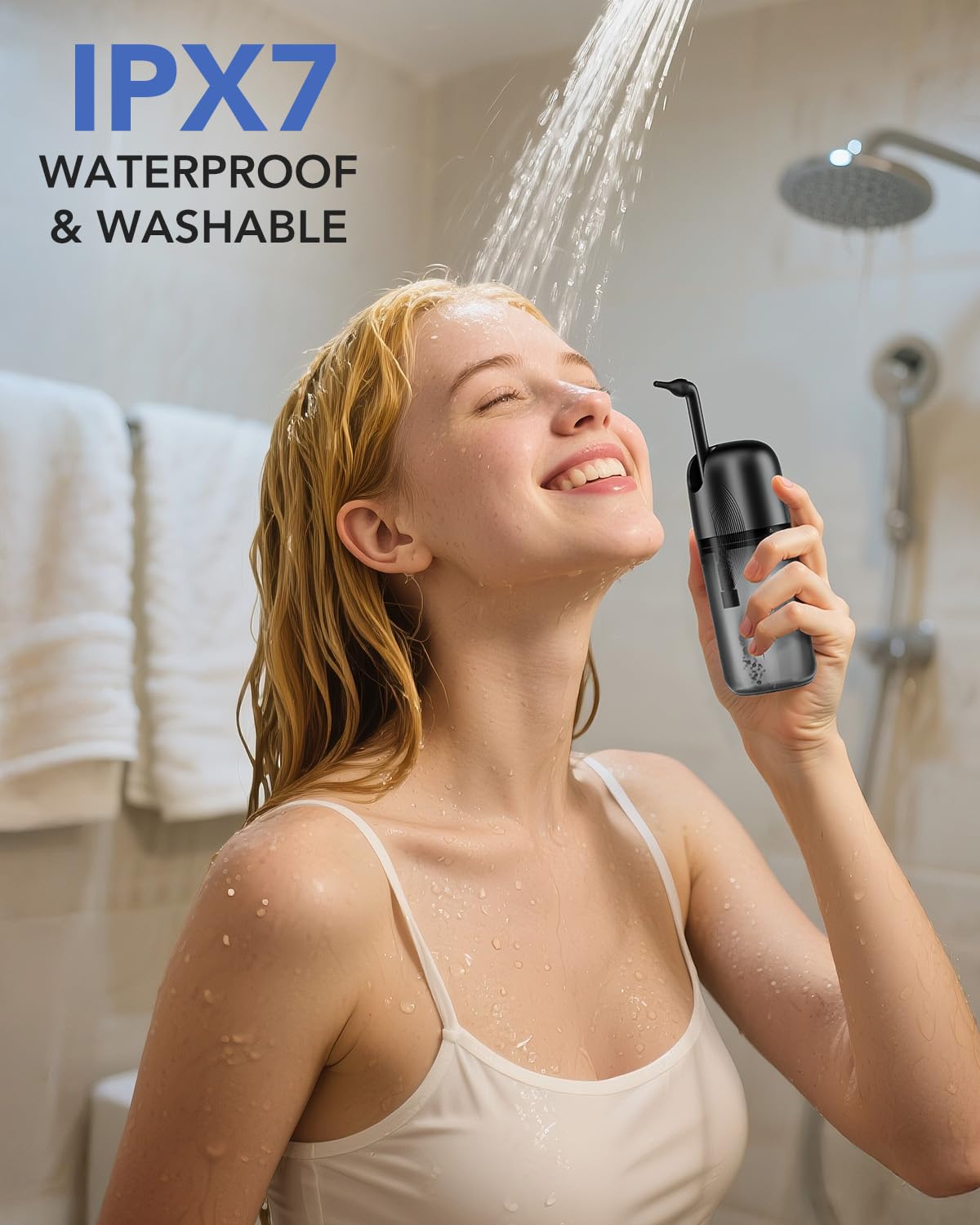 Yakbio retractable nozzle; extended reach for thorough irrigation.