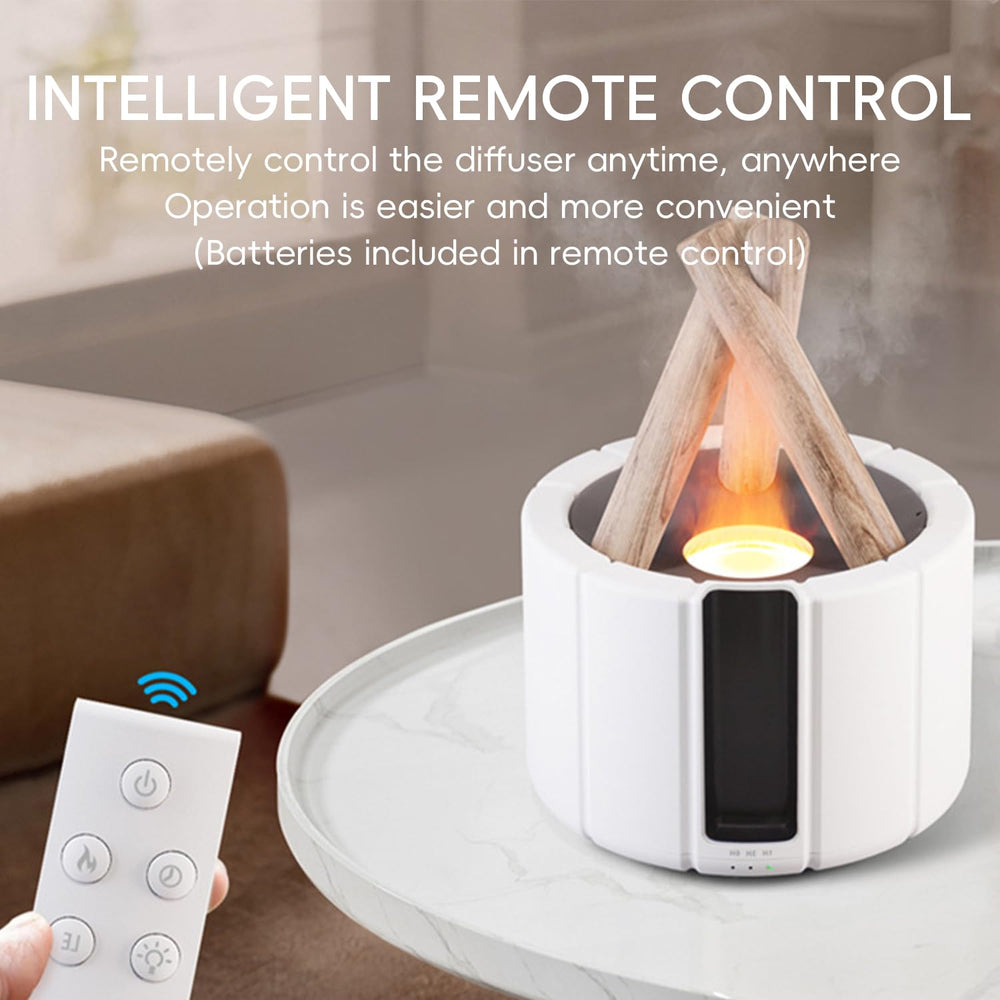 Yaledi Campfire Flame Diffuser off-state shows sleek design.