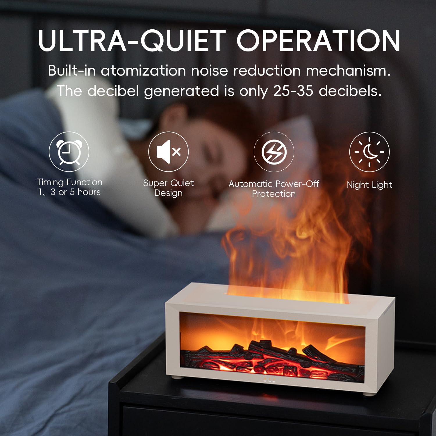 Yaledi diffuser with remote control and timer for easy operation