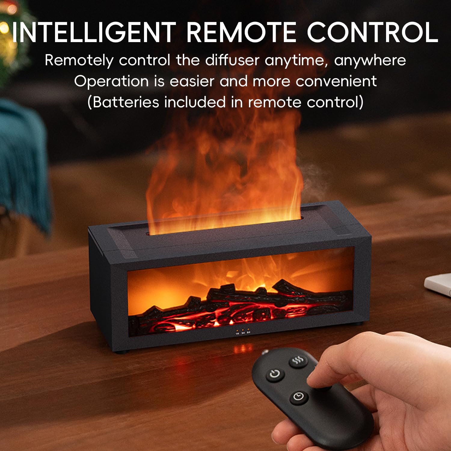 Yaledi ultrasonic diffuser operates quietly, ideal for work or sleep.