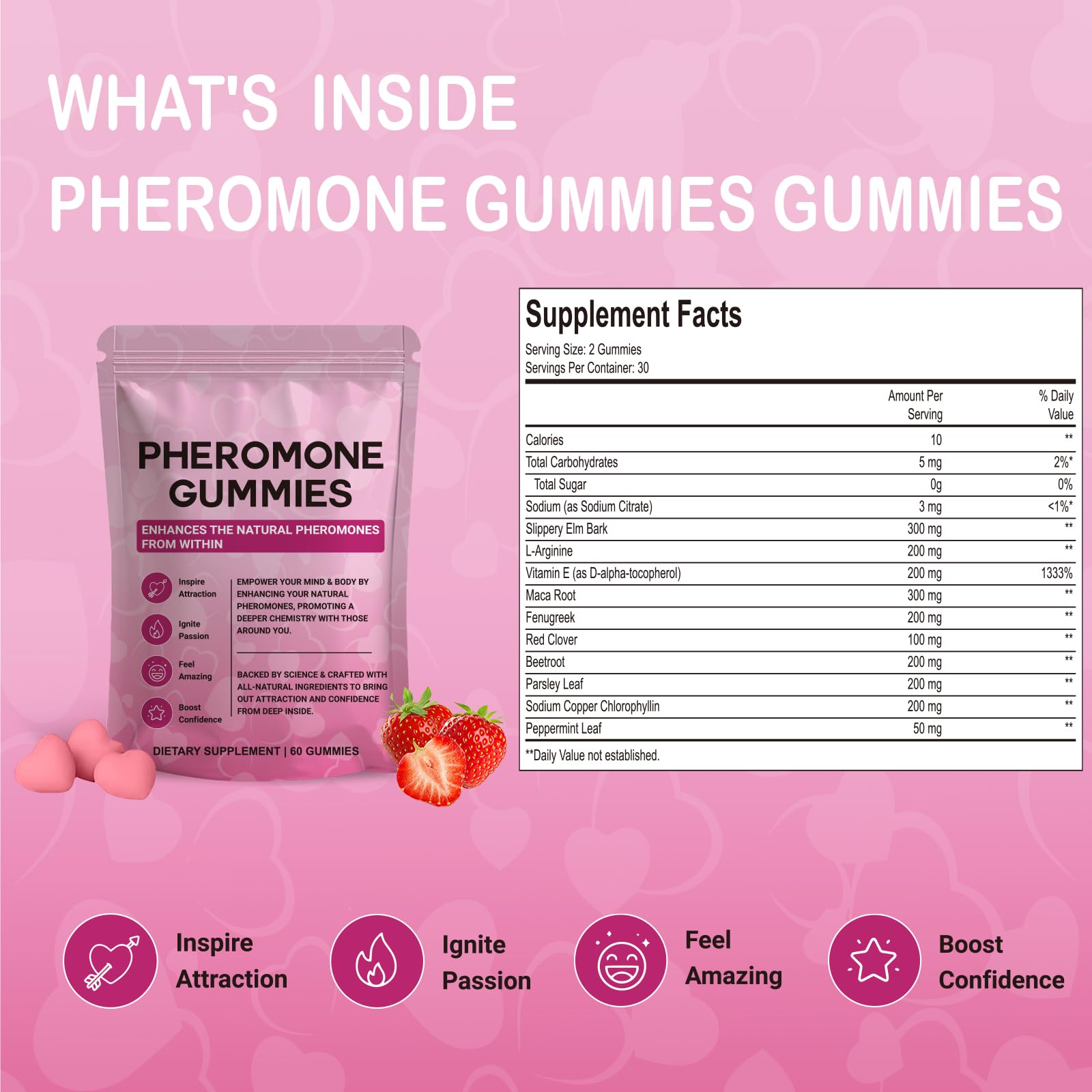 Yalei gummies texture close-up emphasizing soft chew and strawberry flavor