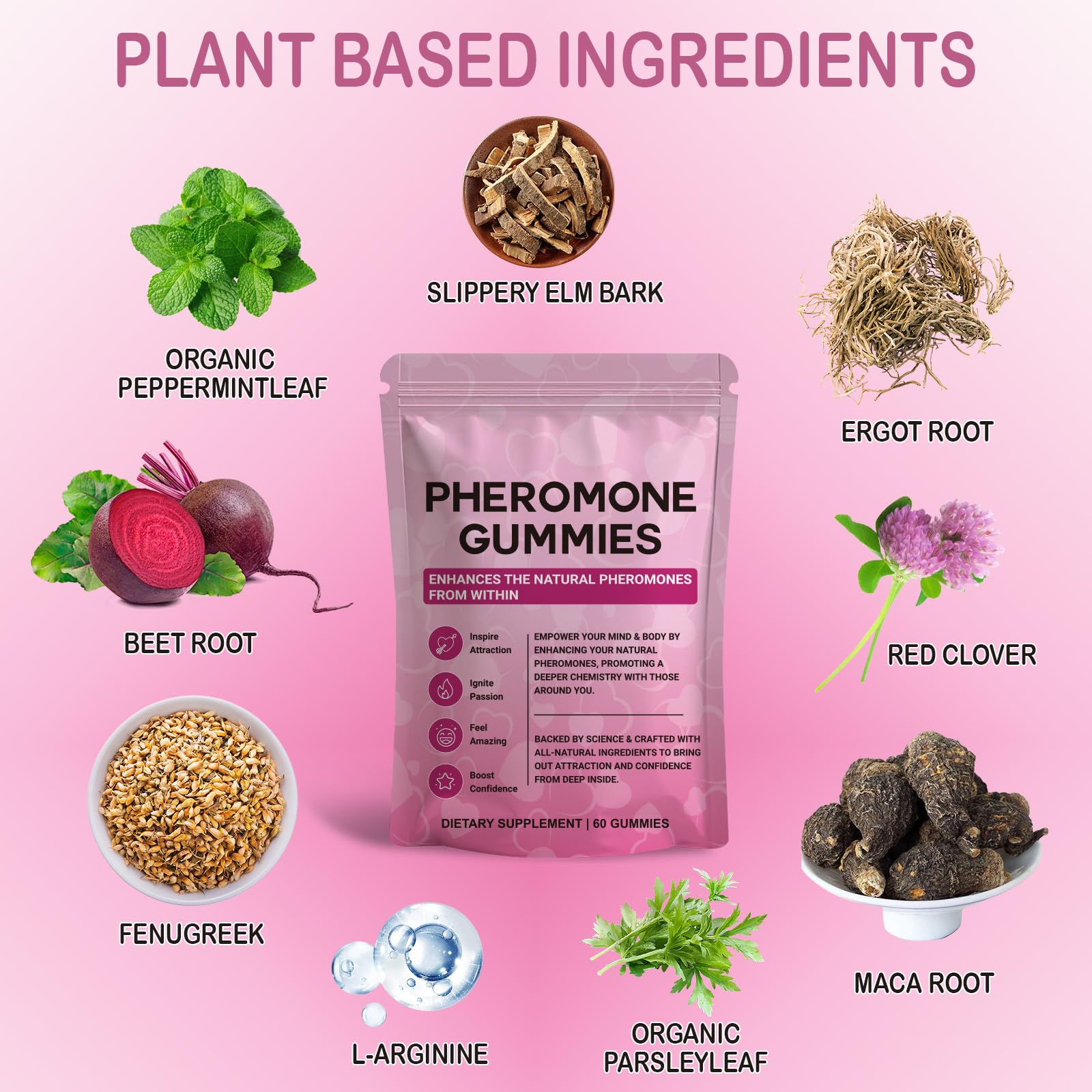 Yalei ingredients close-up featuring maca and beetroot for natural support