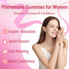 Yalei Pheromone Gummies bottle-front showing portable, sugar-free wellness for on-the-go use
