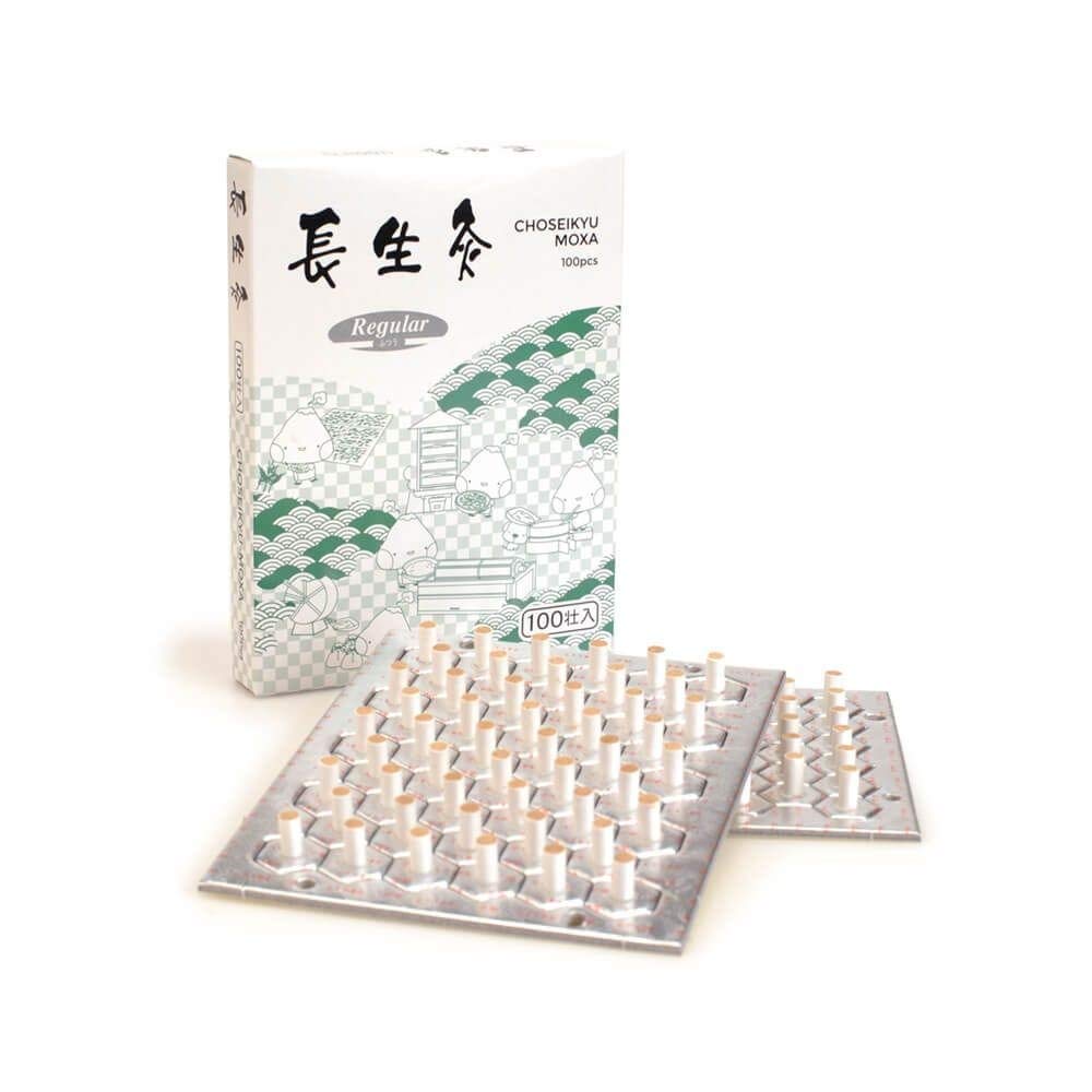Yamasho Choseikyu Moxa box with 100 sticks for easy storage and ready use