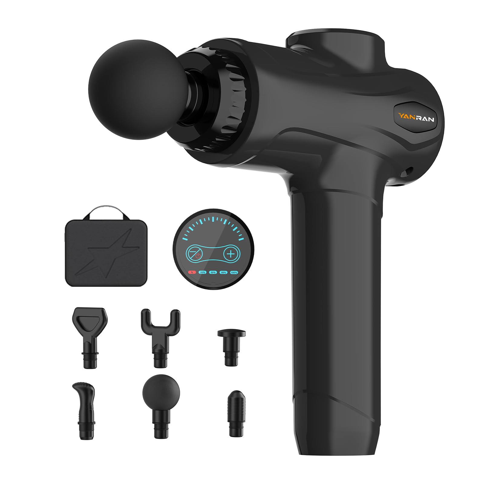 YANRAN Deep Tissue Massage Gun portable for on-the-go muscle relief