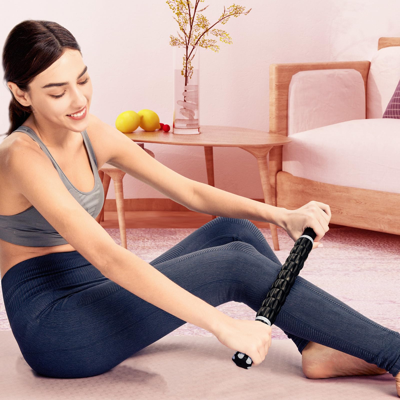 YANSYI stick de masaje para terapia física, facilita recuperación.